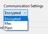 Screenshot: Encoding dropdown in the configuration component 'Autoread MIFARE DESFire Number in File' of BALTECH ConfigEditor