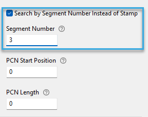 Screenshot: Segment number entry field in the configuration component 'Autoread LEGIC Number in File' of BALTECH ConfigEditor