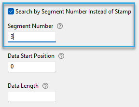 Screenshot: Segment number entry field in the configuration component 'Autoread LEGIC Number in File' of BALTECH ConfigEditor