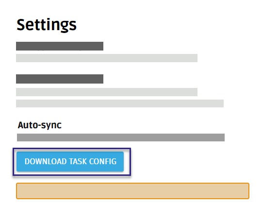 Download task config to set up auto-sync with access control system for BALTECH Mobile ID